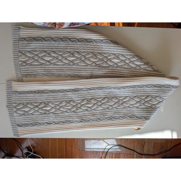 NWT Rag & Bone New York Knit Beanie & Scarf Set 100% Wool Ivory Gray $400 MSRP - Picture 4 of 16